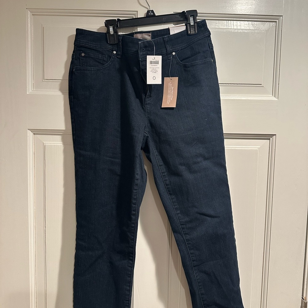 Chico's Midnight Blue Straight Leg Ankle Jeans